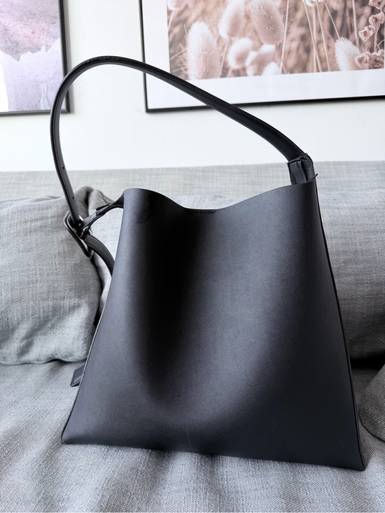 Mango Handbags - Mango Black Structured Hobo Shoulder Bag
